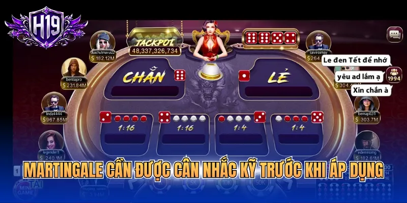 Martingale cần được cân nhắc kỹ trước khi áp dụng